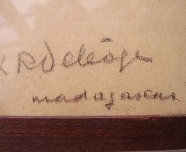 Louis R DELEAGE Affichiste étude pour une affiche Art Deco P