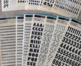 15 planches mecanorma lettres et chiffres