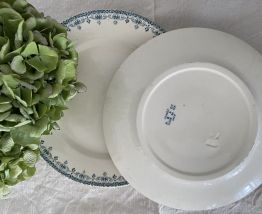 Assiettes Terre de fer H.B &amp; Cie (x8)