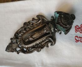 Bénitier metal vierge Marie