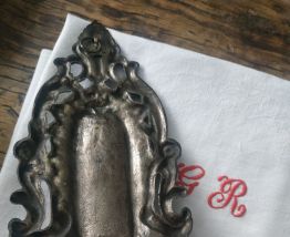 Bénitier metal vierge Marie