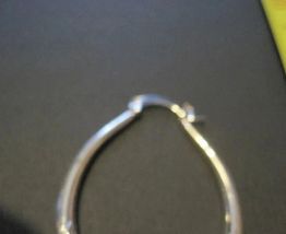 Créoles boucles d oreilles femme métal argentée forme ovale 