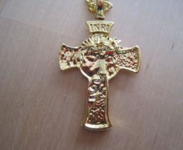 pendentif croix tète du christ colifiche