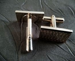 Boutons de manchettes Pl. Or, rectangulaires