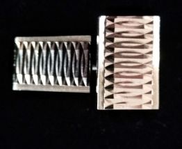 Boutons de manchettes Pl. Or, rectangulaires