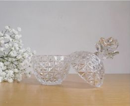 Bonbonnière ananas en cristal 