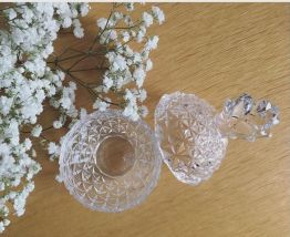 Bonbonnière ananas en cristal 