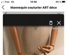 Mannequin art déco couture