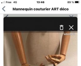 Mannequin art déco couture