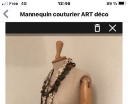 Mannequin art déco couture