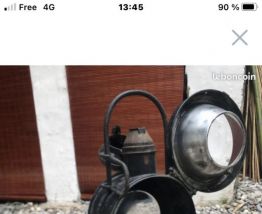 Lanterne à pétrole SNCF tête de train