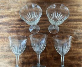 5 grands verres à pieds