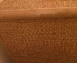 Commode en rotin et bambou