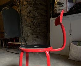 12 chaises Nicolle (6 rouge et 6 noire)