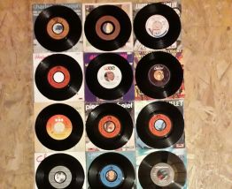 Lot de 18 vinyles 45t Variétée 60s 70s 