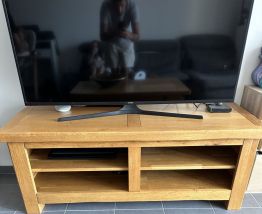 Meuble TV en chêne massif 