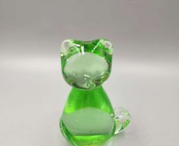 CHAT EN VERRE SOUFFLÉ