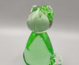 CHAT EN VERRE SOUFFLÉ