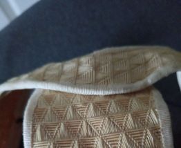 coiffure de mariage femme de 1944dessus tissu et paille dess