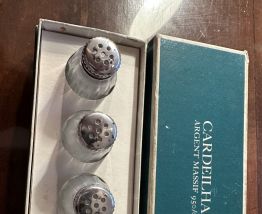 Coffret 4 salerons CARDEILHAC Argent Massif 950/000 - CHRIST