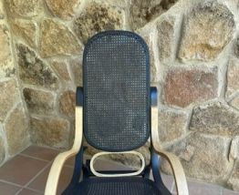 Fauteuil à bascule Bentwood gris Paris/brut