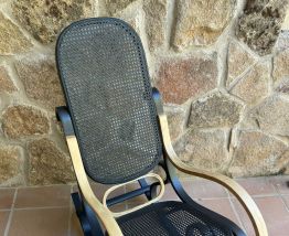 Fauteuil à bascule Bentwood gris Paris/brut