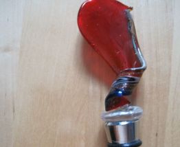 Vintage Italien Verre De Murano  décanteur bouchon 