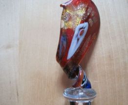 Vintage Italien Verre De Murano  décanteur bouchon 