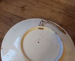 Assiette barbotine poire 