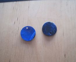 Colifichets 20 nacres  bleu pour créations