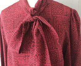 Chemisier Guy Laroche vintage années 70 soie