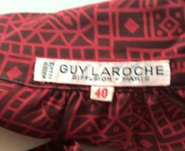 Chemisier Guy Laroche vintage années 70 soie