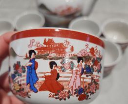 Théière et tasses chinoises 