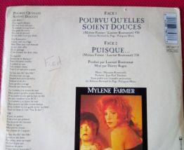 45 tours Mylène Farmer "Pourvu qu'elles soient douces"