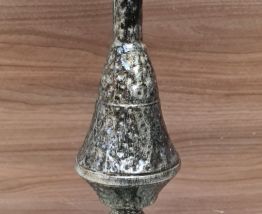 lampadaire  acier martelé et patiné ,style art deco , 160cmx