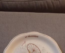 Assiette parlante thème "vélo"