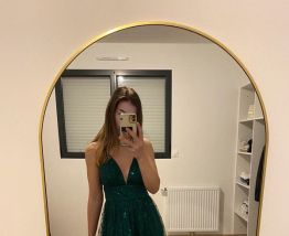 Robe de soirée verte