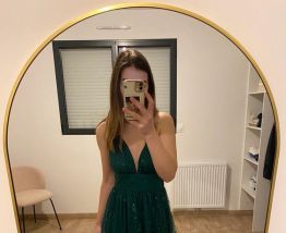 Robe de soirée verte