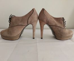 13C* Baldinini - sexy shoes taupe top cuir/daim (40)