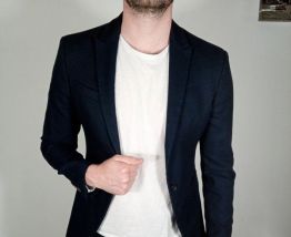 Superbe costume homme zara marine taille 46 veste 36 pantalo