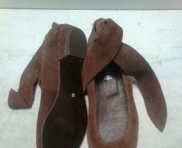 115* TEXTO très belles chaussures brunes (37)