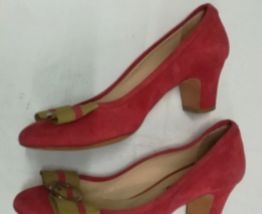 370A* Sens unique - superbes escarpins framboise cuir (37,5)