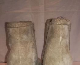 173B* Esprit - jolis boots beige en daim (39)