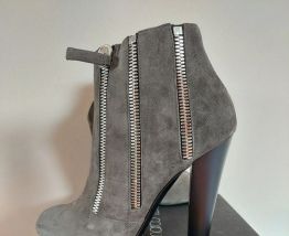 233C* Gianmarco Lorenzi - luxe sexy boots gris full cuir (37