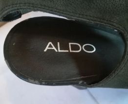 892A* ALDO sexy sandales kaki cuir high heels (41)