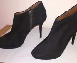 529A* ZARA superbes boots noirs (39)