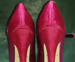 861* NEW Look sexy pumps peep toe bordeaux (37)