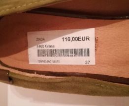 82A* ZINDA magnifiques escarpins verts cuir (37)