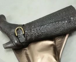 870* NATHAN magnifiques bottes noires luxe cuir (40)