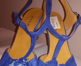 81A* JHAY sexy sandales bleues hauts-talons cuir (41)